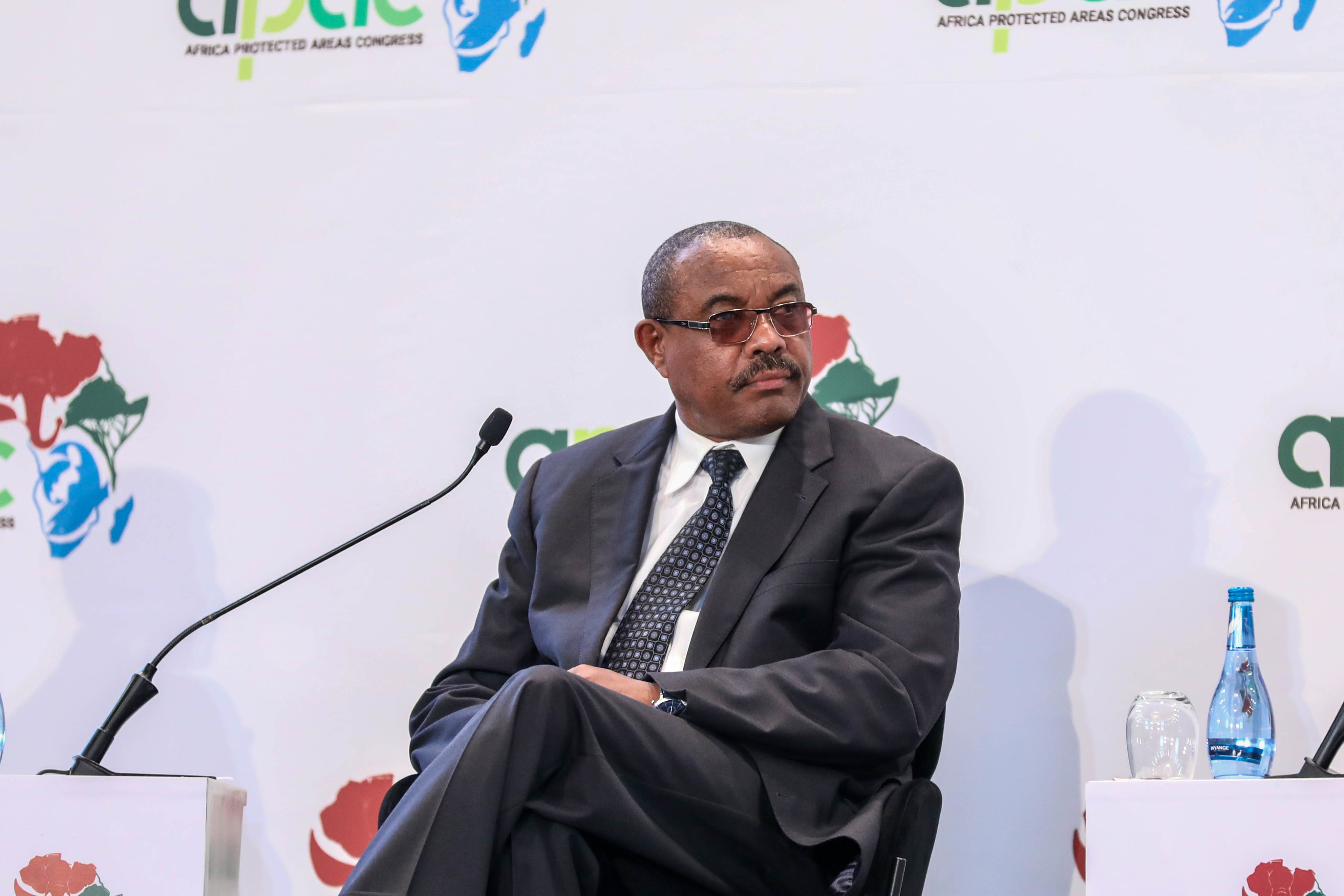 Hailemariam Desalegn Boshe, the former prime minister of Ethiopia during the discussions on u201cNeeded African-driven innovative and sustainable financing solutions in Kigali on July 19. 