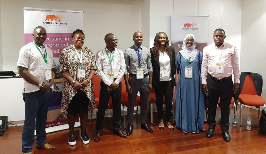 Journalists after completing a workshop under the theme u201cOpportunities and Challenges of Conservation Journalism in Africau201d that was organised on the sidelines of the ongoing African Protected Areas Congress, in Kigali on July 19. / Photo: Courtesy.