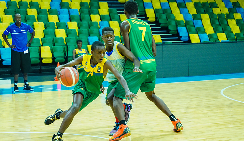 Rwandau2019s U-18 national team during a training Session.The team will join a pool of 10 national teams across the continent to contest for the sportu2019s top prize in Africa. Dan Nsengiyumva.