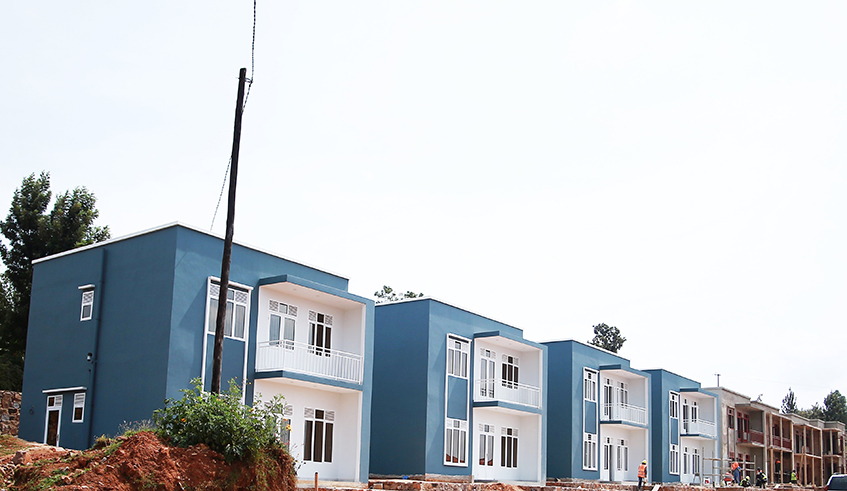 Some of the newly completed units at Bumbogo Housing Project in Karama Village ,in Gasabo District on July 12. File