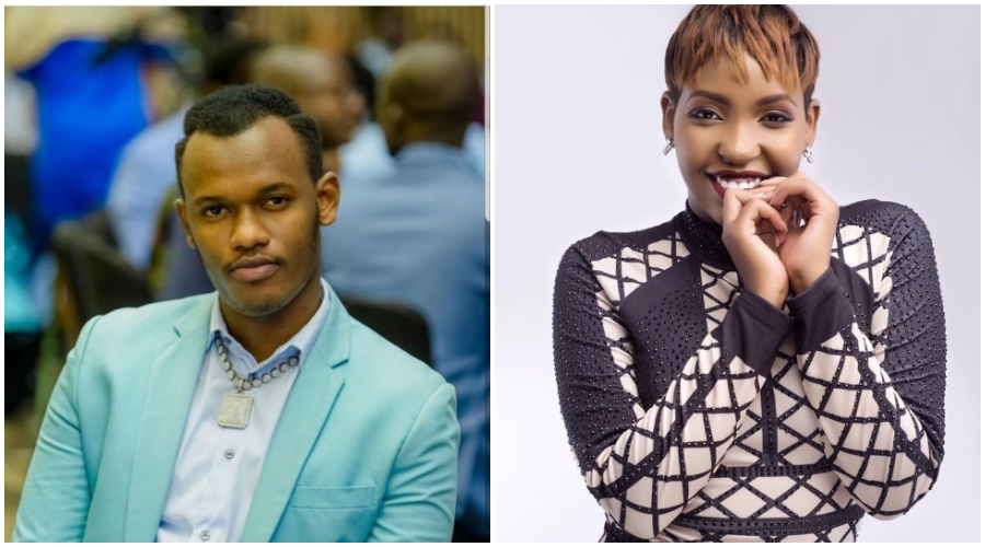 L: Singer Buravan is in hospital for abdominal complications. R: Friends and the public have urged Kampala-based socialite Sandra Teta to leave her reltaionship with Weasel who is alleged to have assaulted her on several occasions.