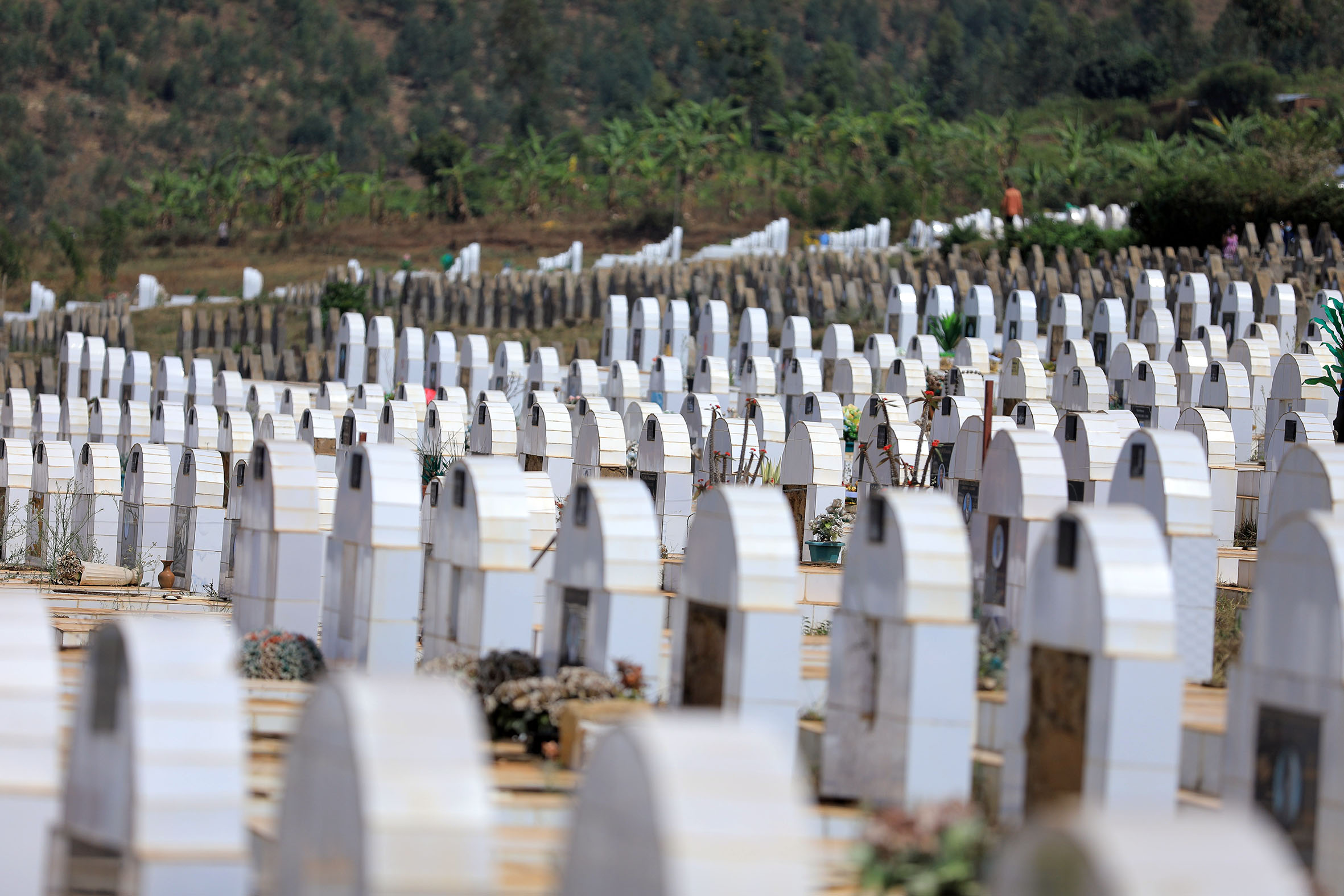 Rusororo cemetery in Gasabo District. The law determining the organisation and use of cemeteries was enacted in 2013 in Rwanda. Photo: Sam Ngendahimana.