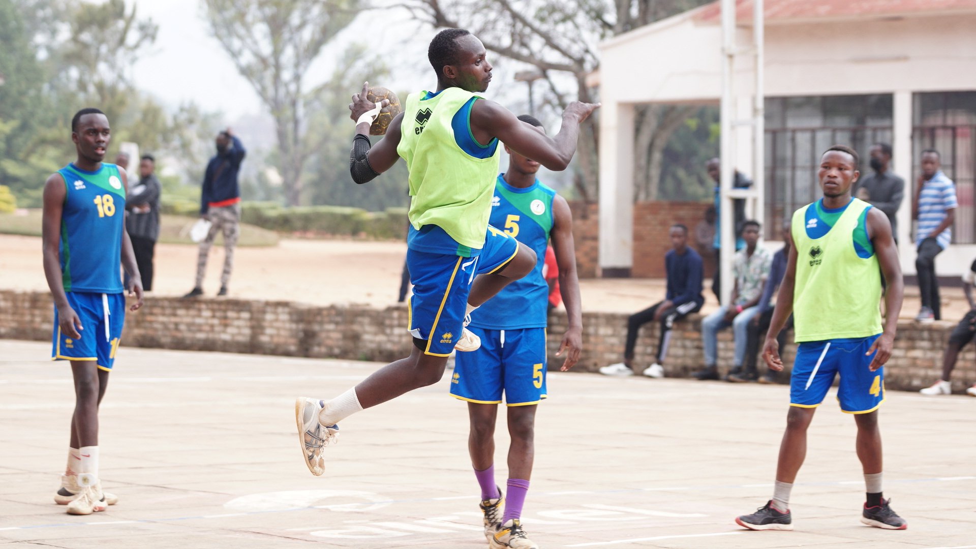 The national U-20 handball team has been in intensive training since last month. Rwanda hosts the African championship on August 20-27. Photo: Courtesy.