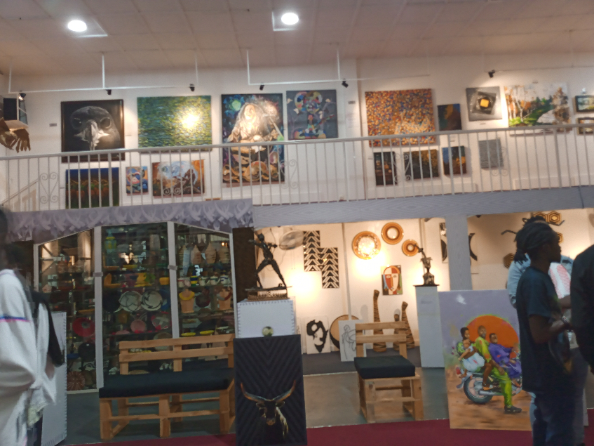 Some of the artworks being exhibited